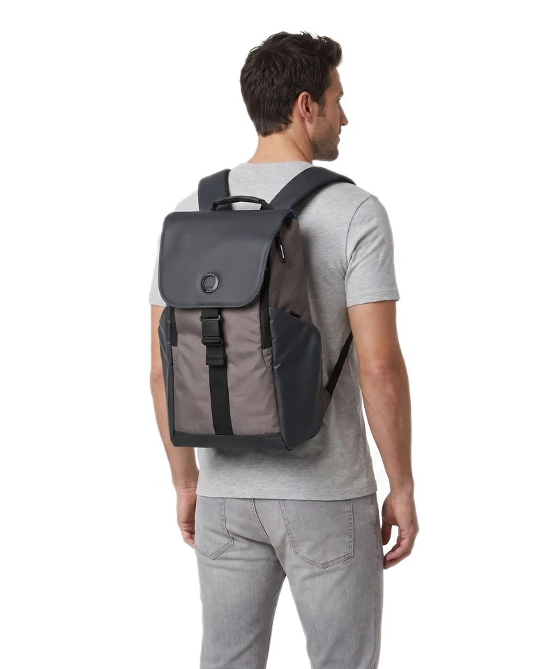 Delsey Paris Securflap Laptop-Rucksack brown
