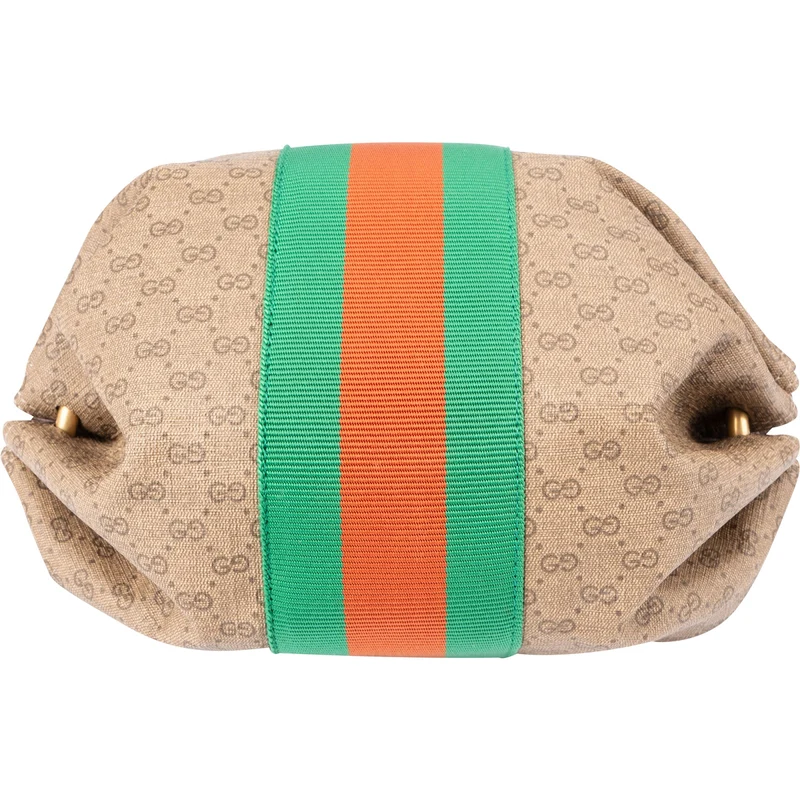 Gucci Monogram GG Supreme Canvas Butterfly Web Crossbody Bag
