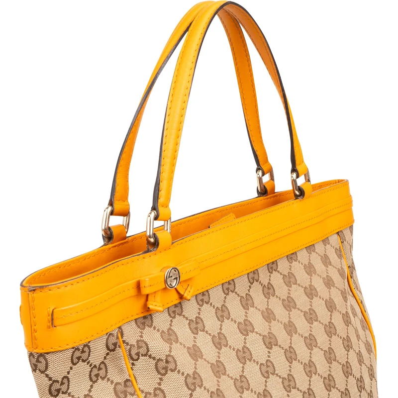 Gucci Monogram GG Canvas Mayfair Tote Shoulder Bag