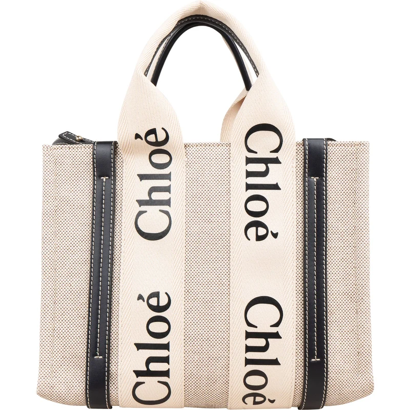 Chloé Canvas Small Woody Tote Handbag