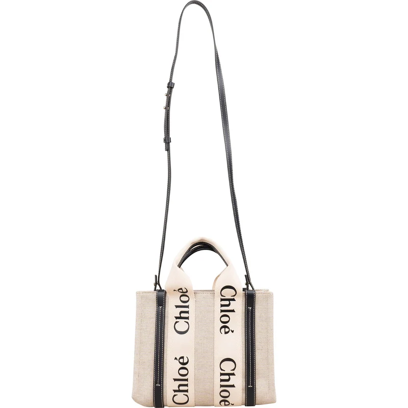 Chloé Canvas Small Woody Tote Handbag