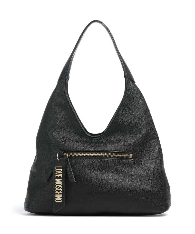 Love Moschino Signature Beuteltasche nero