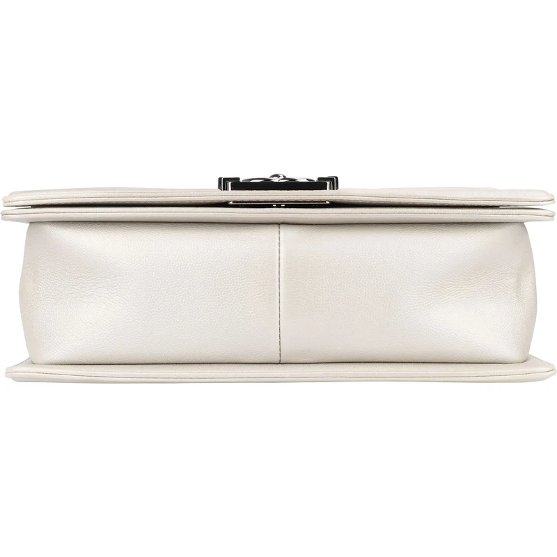 Chanel Quilted Calfskin Boy Single Flap Crossbody Bag