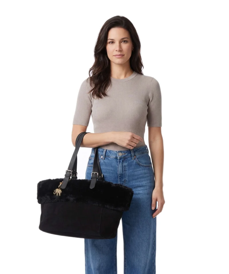 Anokhi Shopper black