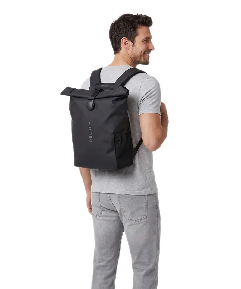 Delsey Paris Turenne Soft Rolltop Rucksack black
