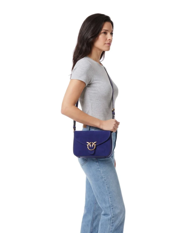 Pinko Love Mini Umhängetasche blue/gold