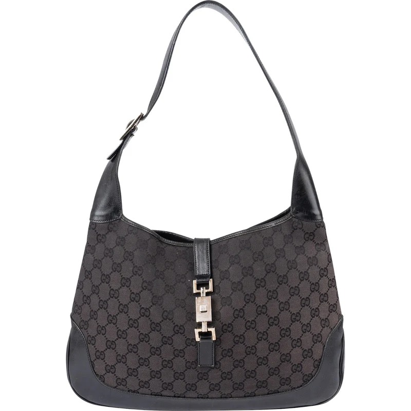 Gucci Monogram GG Canvas Jackie Shoulder Bag