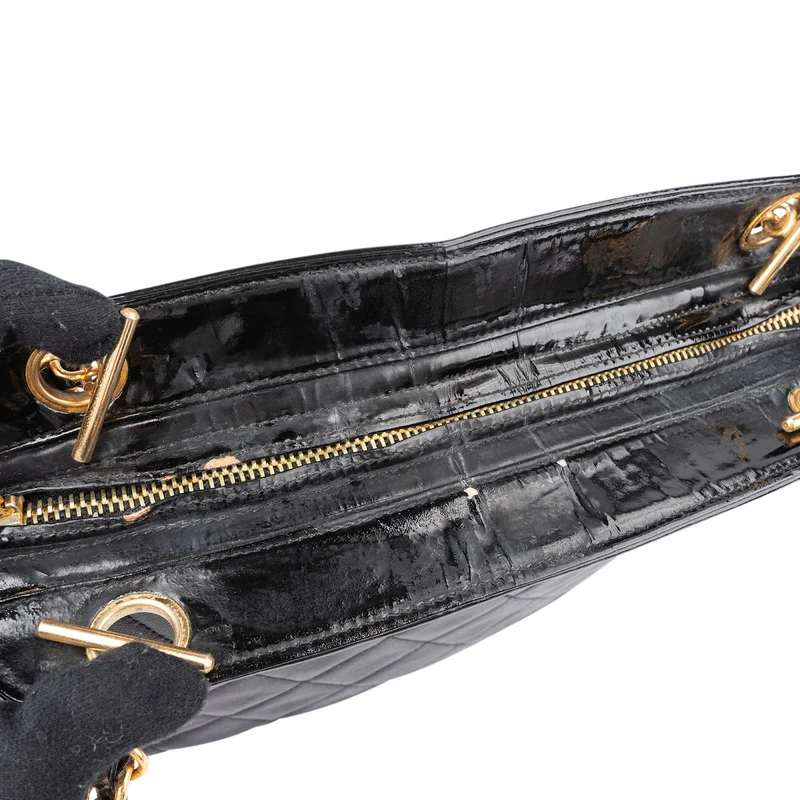 Chane Quilted Lambskin Mademoiselle Crossbody Bag