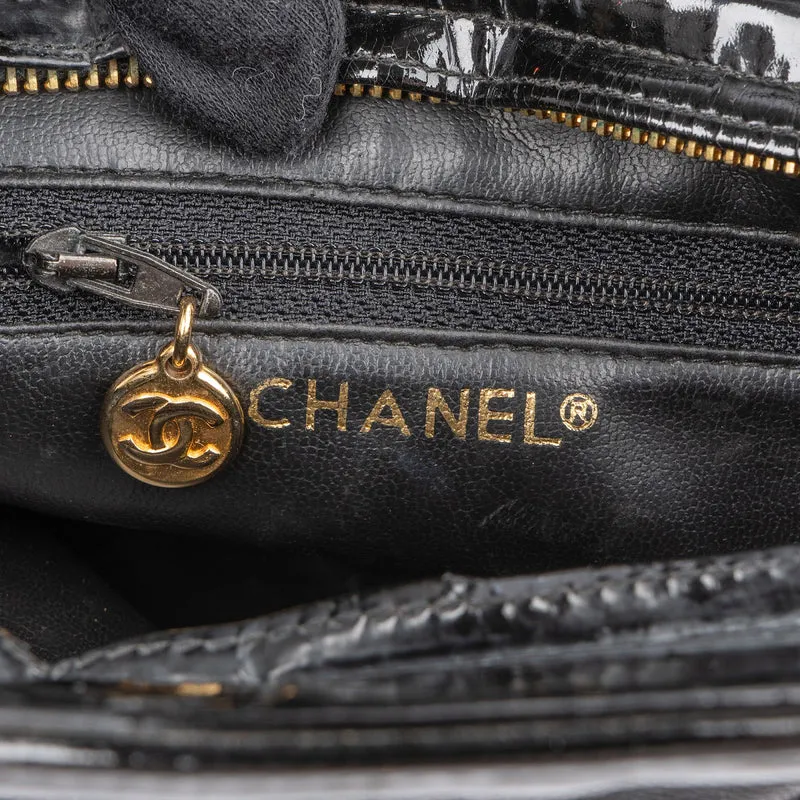 Chane Quilted Lambskin Mademoiselle Crossbody Bag