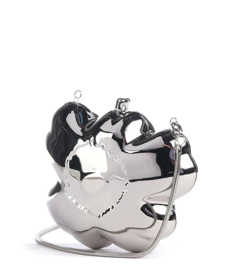 Marimekko Kimmellys Unikko Umhängetasche silver