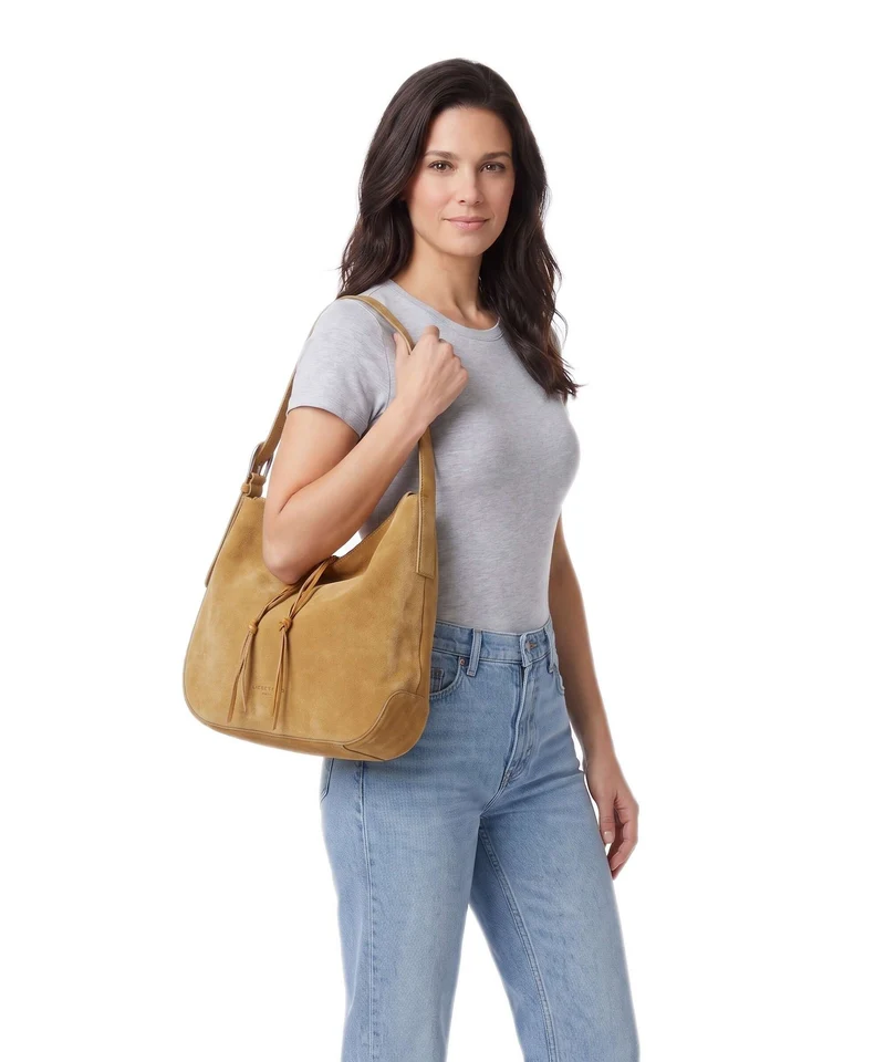 Liebeskind Ines Suede L Beuteltasche honey suede