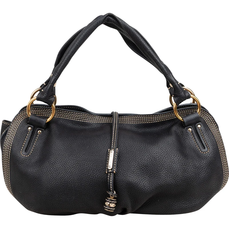 Celine Pebbled Leather Bittersweet Handbag