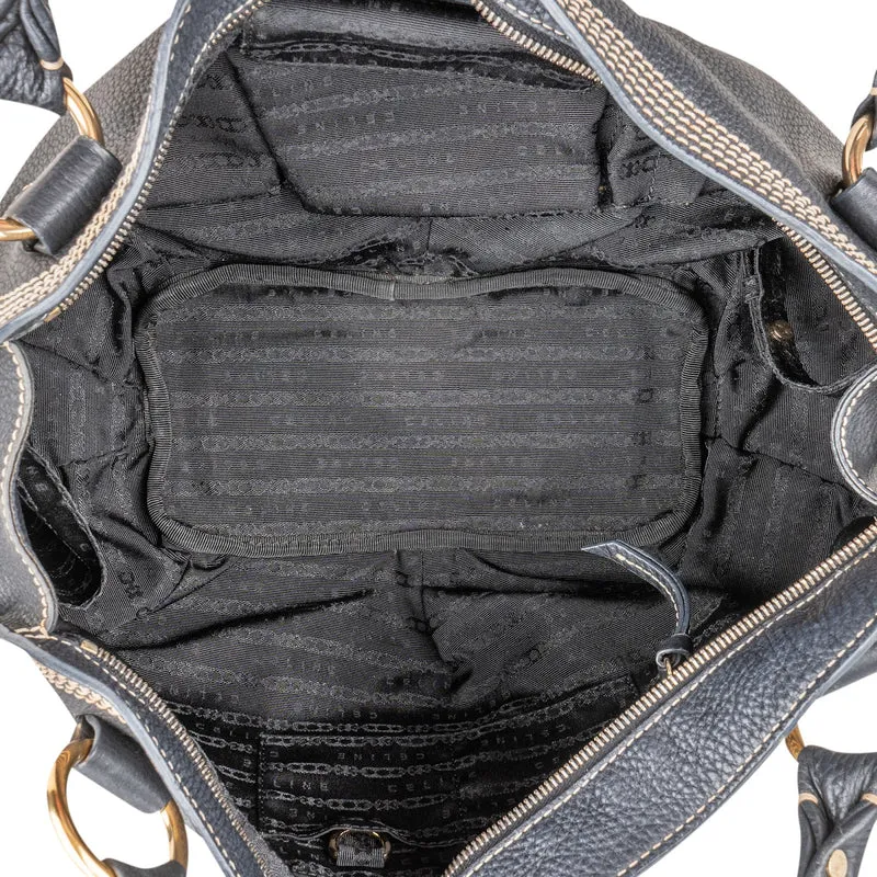 Celine Pebbled Leather Bittersweet Handbag
