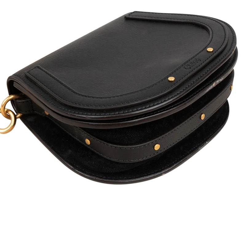 Chloé Black Leather Nile Crossbody Bag