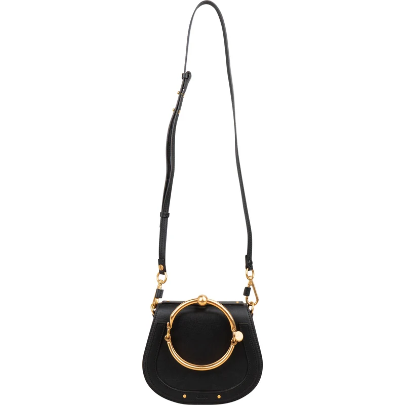 Chloé Black Leather Nile Crossbody Bag
