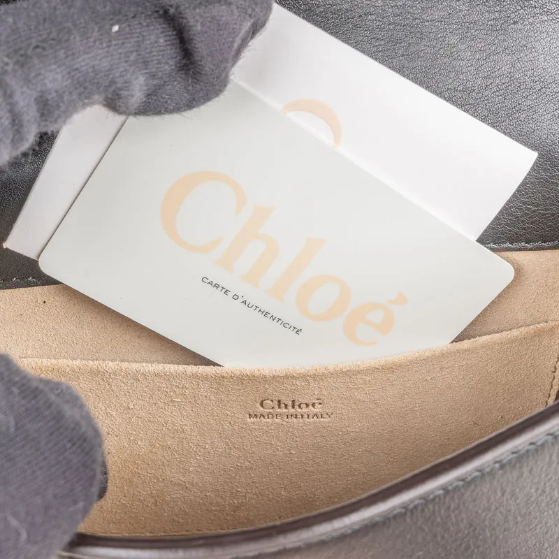 Chloé Black Leather Nile Crossbody Bag
