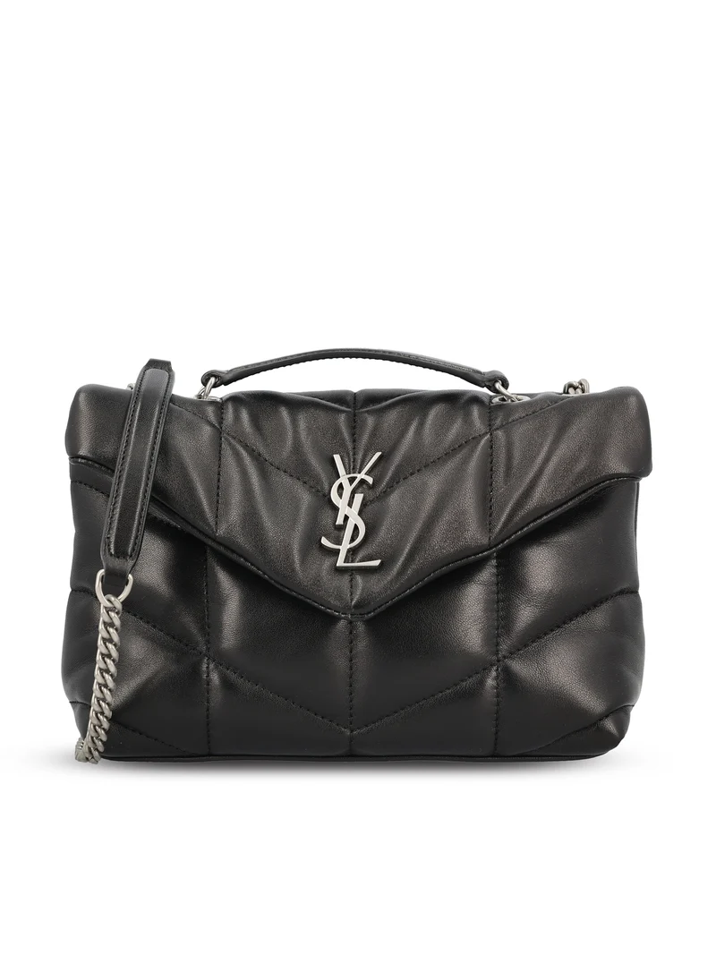 SAINT LAURENT Borsa Puffer Toy In Pelle