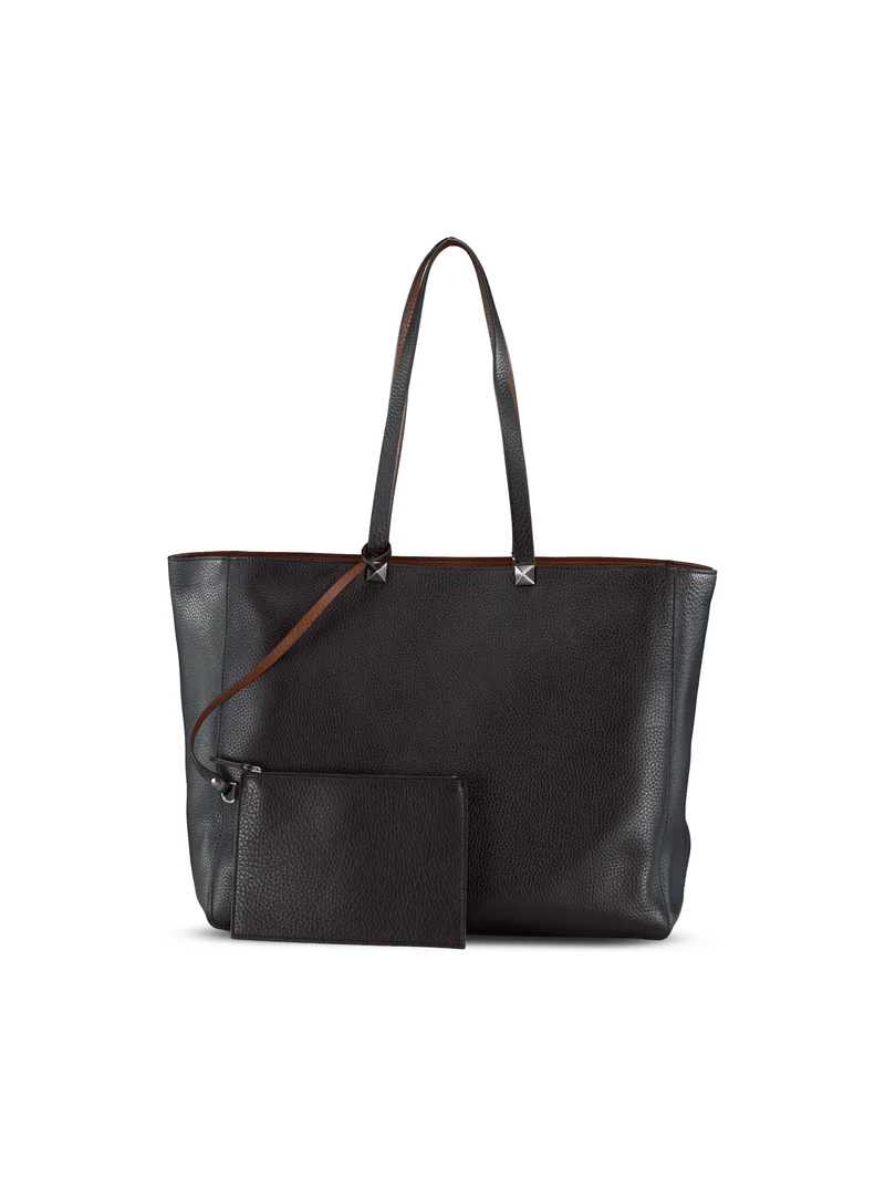 VALENTINO GARAVANI Borsa Tote Rockstud In Vitello Reversibile