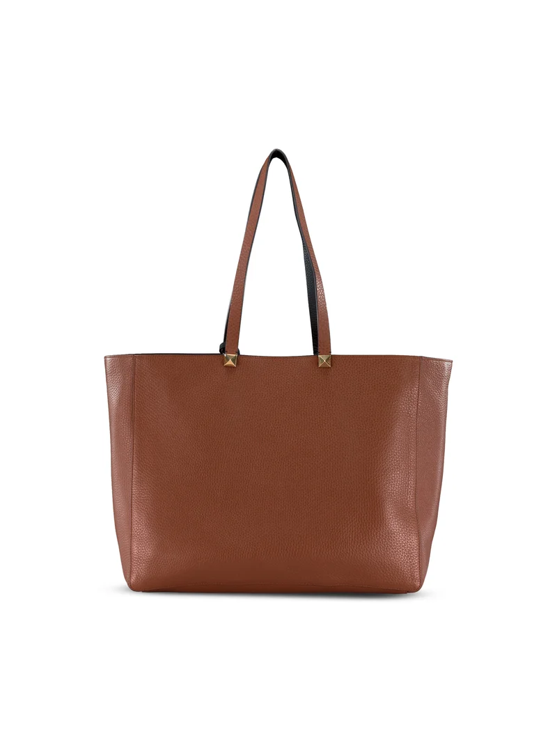 VALENTINO GARAVANI Borsa Tote Rockstud In Vitello Reversibile