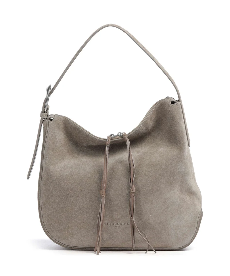 Liebeskind Ines Suede L Beuteltasche neutral grey