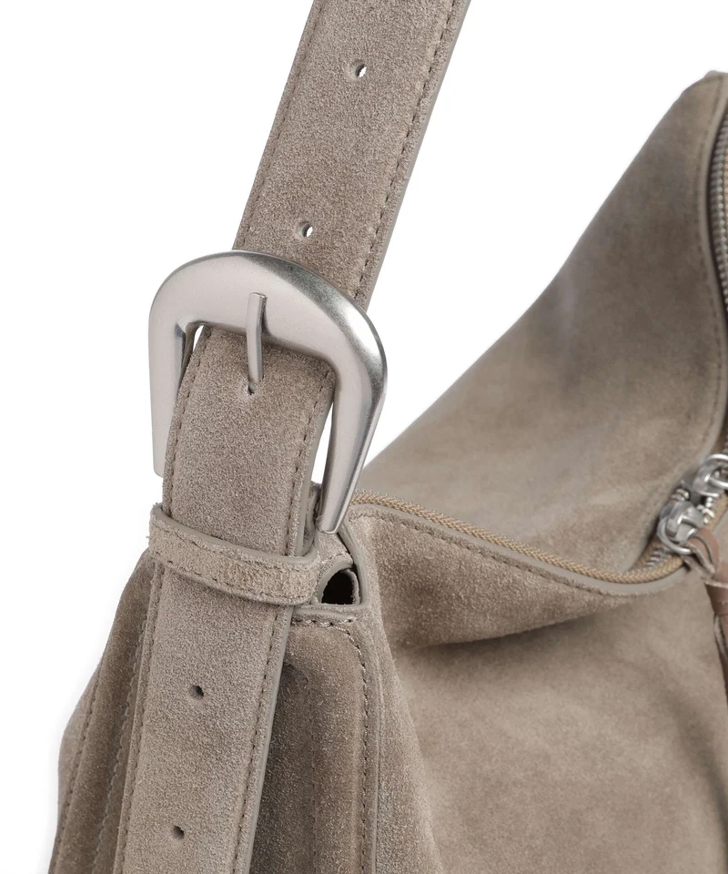 Liebeskind Ines Suede L Beuteltasche neutral grey