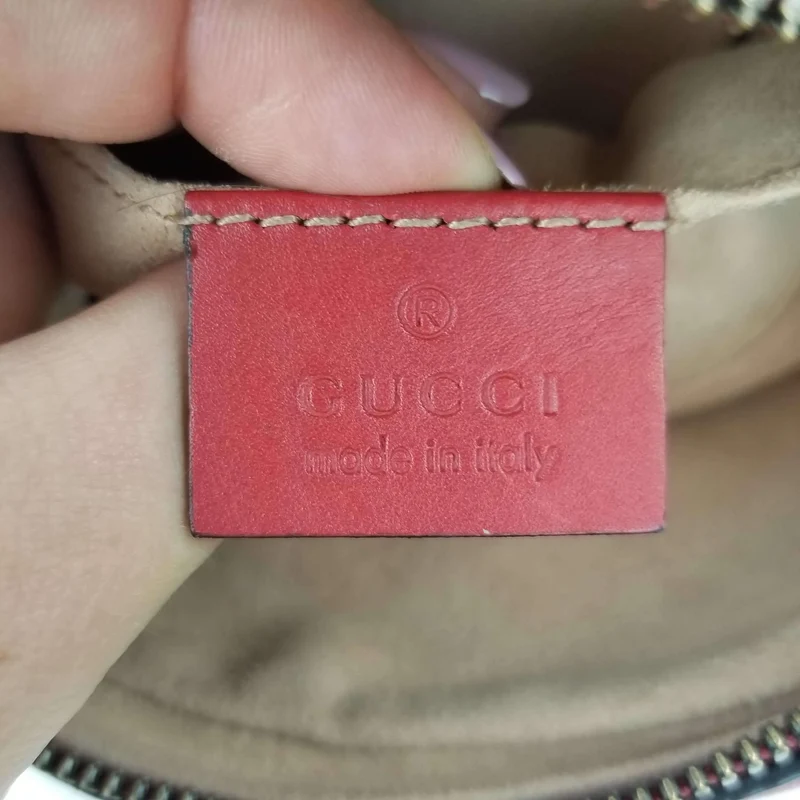 Gucci Red Quilted GG Marmont Waist Belt Bag