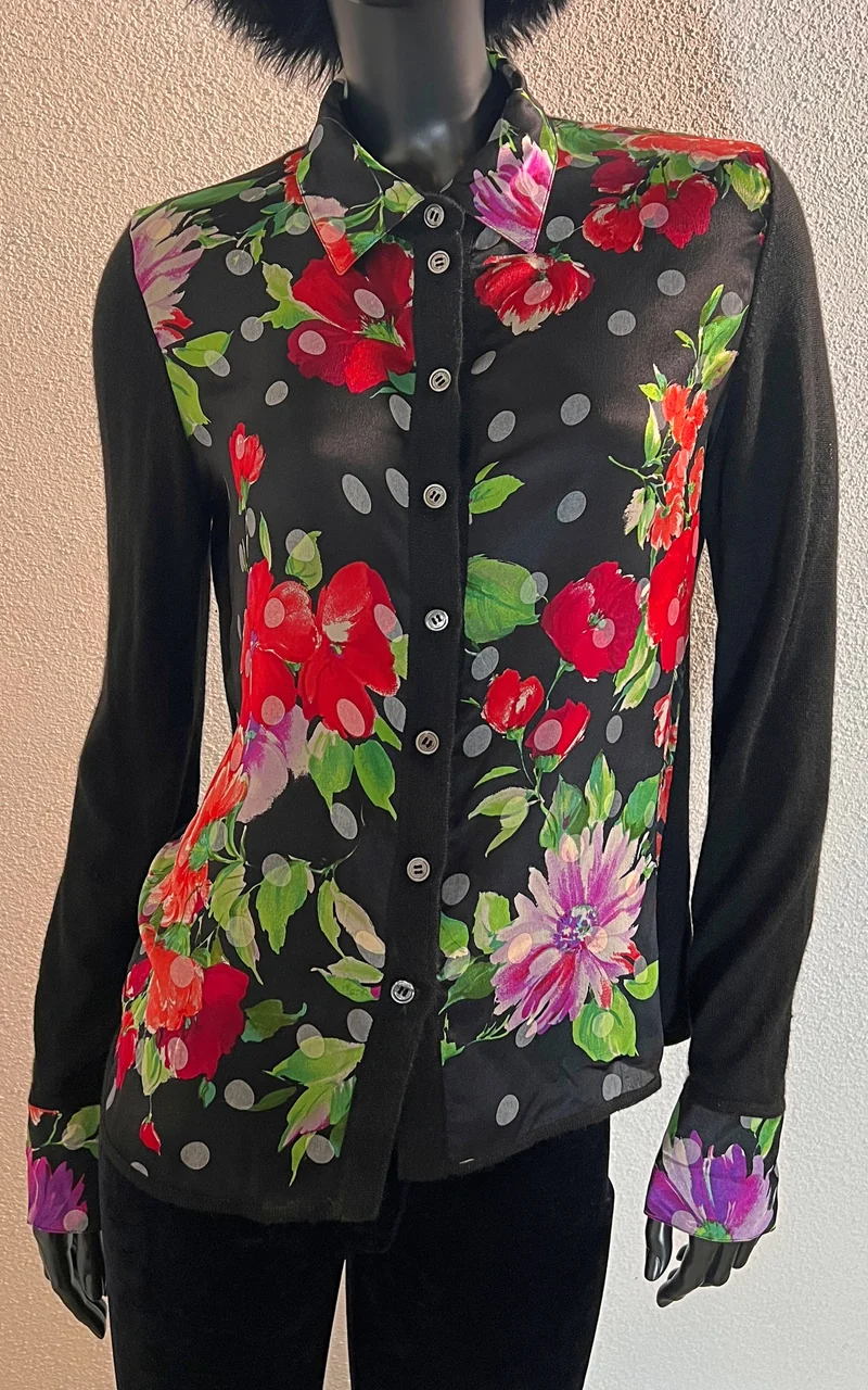 Vintage Emanuel Ungaro Silk Cashmere Cardigan