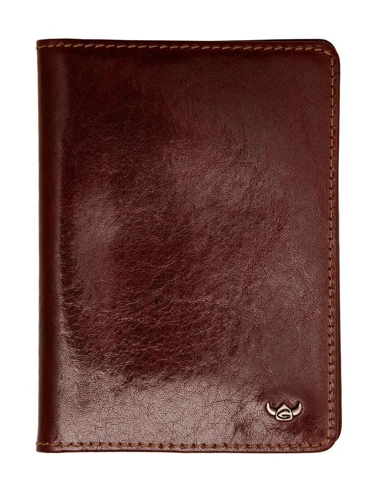 AUSWEISETUI braun glatte Rindleder