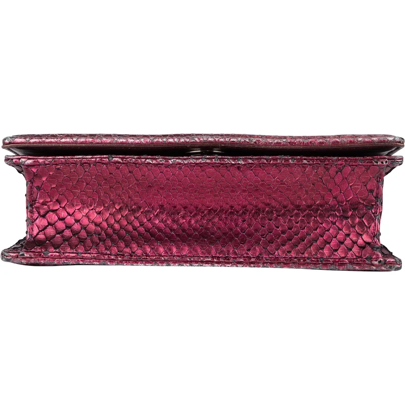 Dior Metallic Python Mini Diorama Crossbody Bag