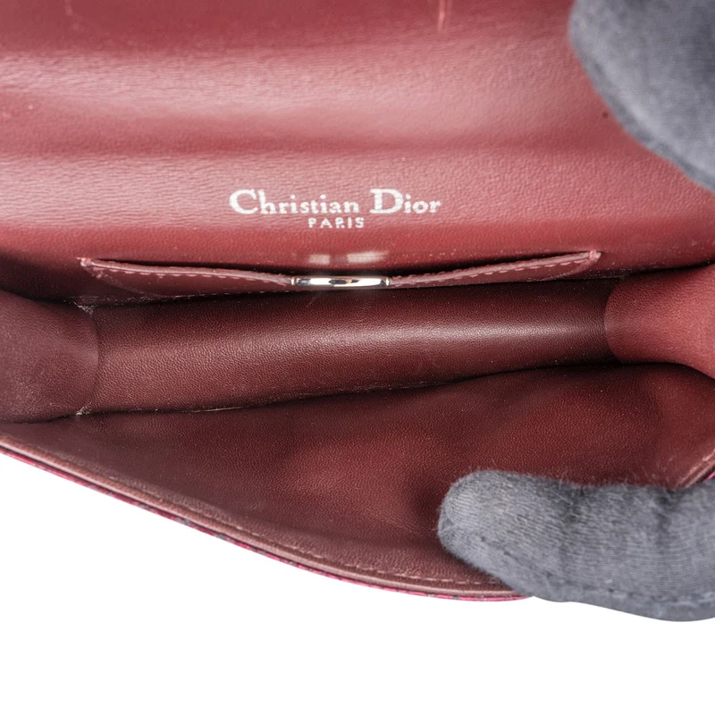 Dior Metallic Python Mini Diorama Crossbody Bag