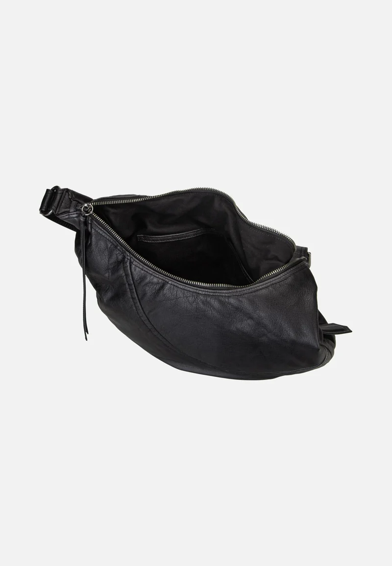 Luna Hobo M 3D Leather Black - Hobo Bag