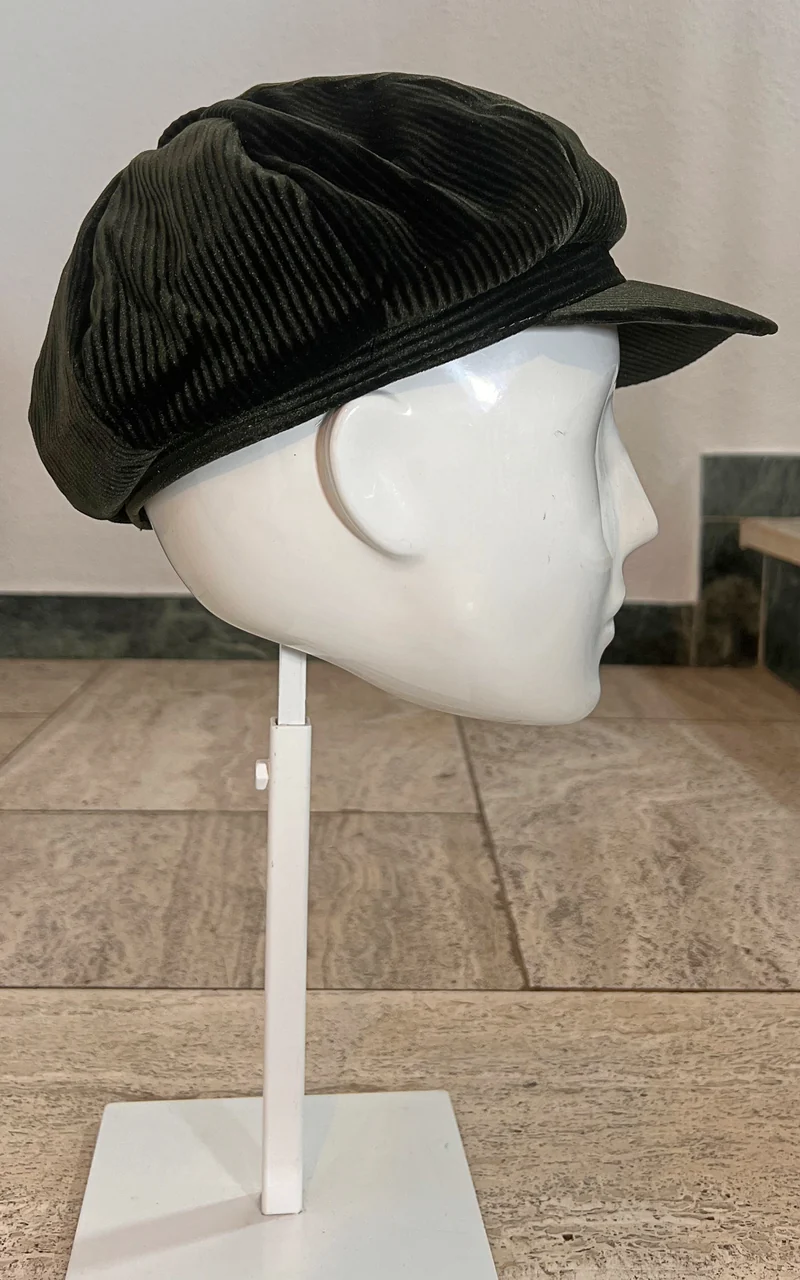 Vintage MENS Darkgreen Baker Boy Hat