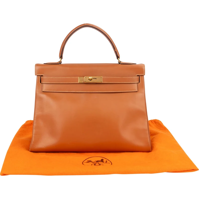 Hermès Natural Boxcalf Kelly 32 Handbag