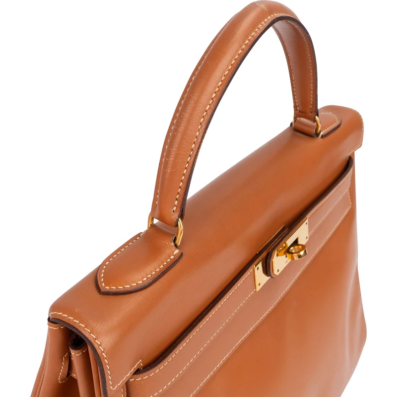 Hermès Natural Boxcalf Kelly 32 Handbag