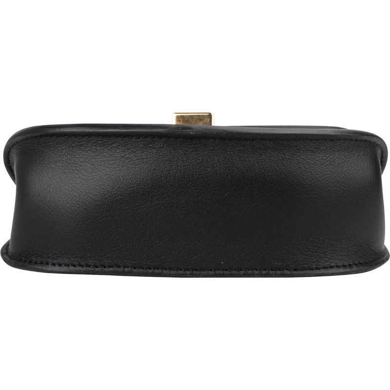 Chloé Black Leather Georgia Shoulder Crossbody Bag