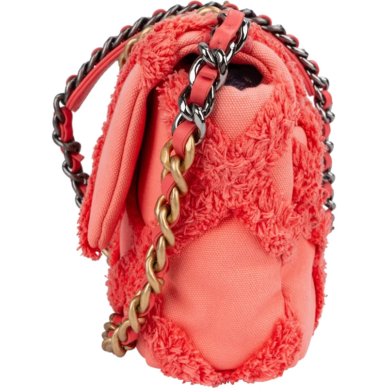 Chanel 19 Frayed Canvas Single Flap Crossbody Bag