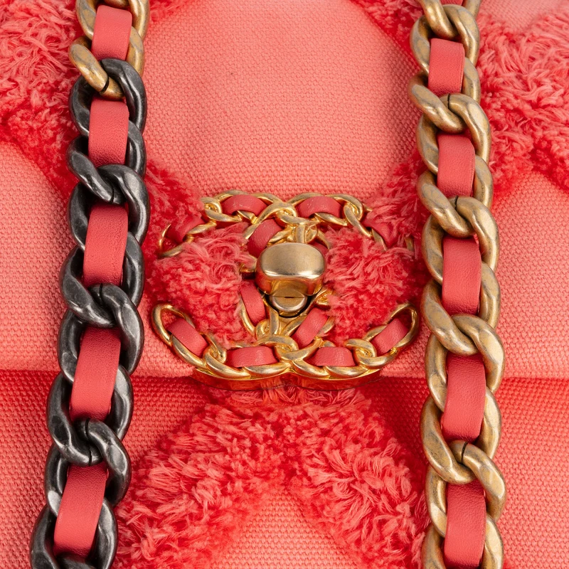 Chanel 19 Frayed Canvas Single Flap Crossbody Bag