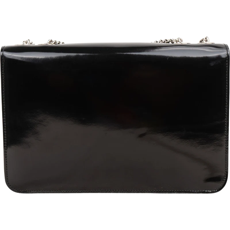 Gucci Patent Leather Interlocking G Shoulder Bag