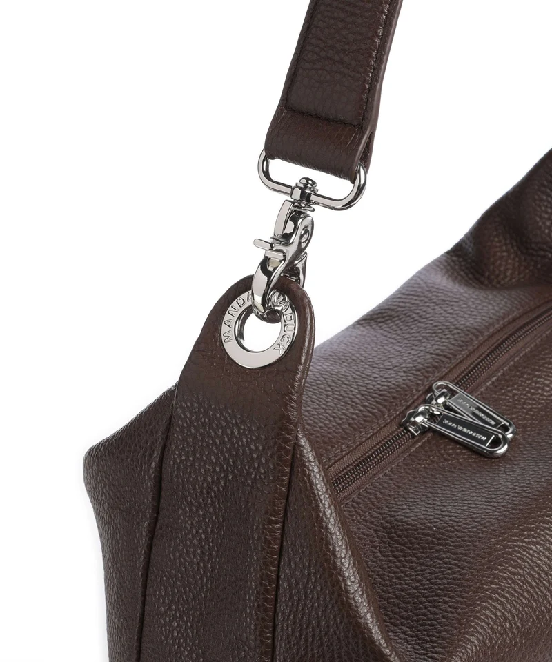 Mandarina Duck Mellow Leather Beuteltasche espresso