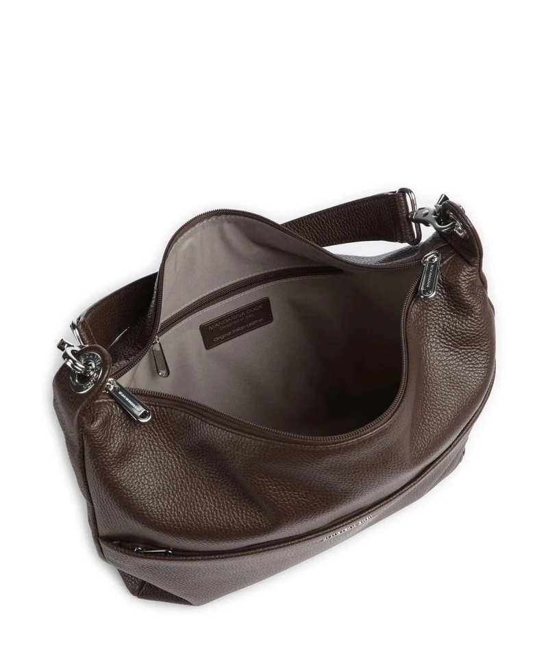Mandarina Duck Mellow Leather Beuteltasche espresso