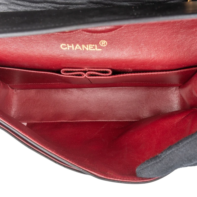 Chanel Quilted Lambskin Medium 24K Gold Double Flap Shoulder Bag