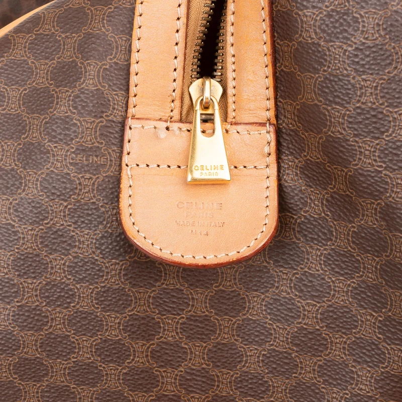 Celine Macadam Monogram Canvas Boston 50 Travel Bag
