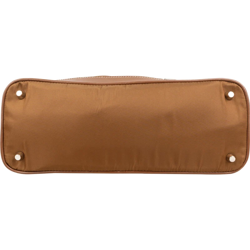 Prada Brown Tessuto Triangle Bauletto Small Handbag