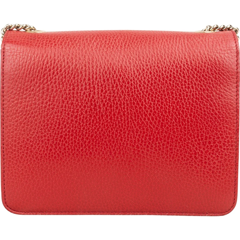 Gucci Pebbled Leather Interlocking GG Small Crossbody Bag