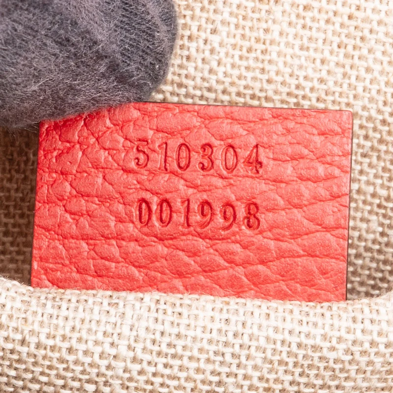 Gucci Pebbled Leather Interlocking GG Small Crossbody Bag