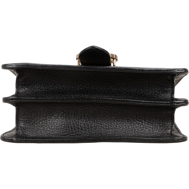 Gucci Pebbled Leather Interlocking GG Small Crossbody Bag