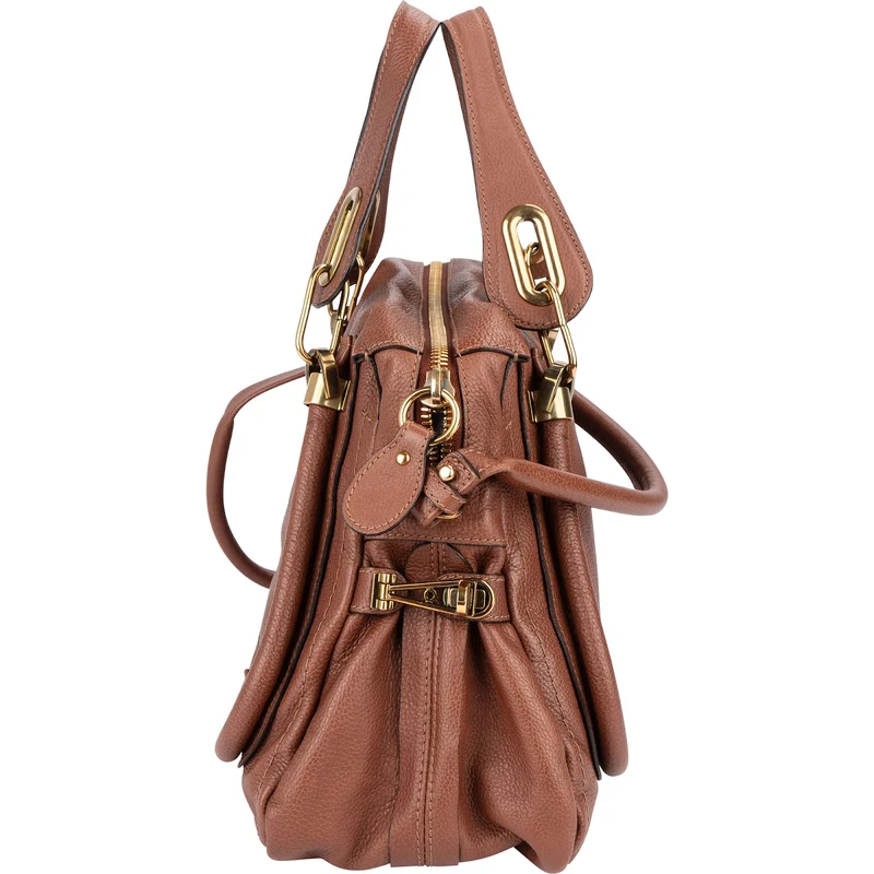 Chloé Grained Leather Paraty Shoulder Handbag