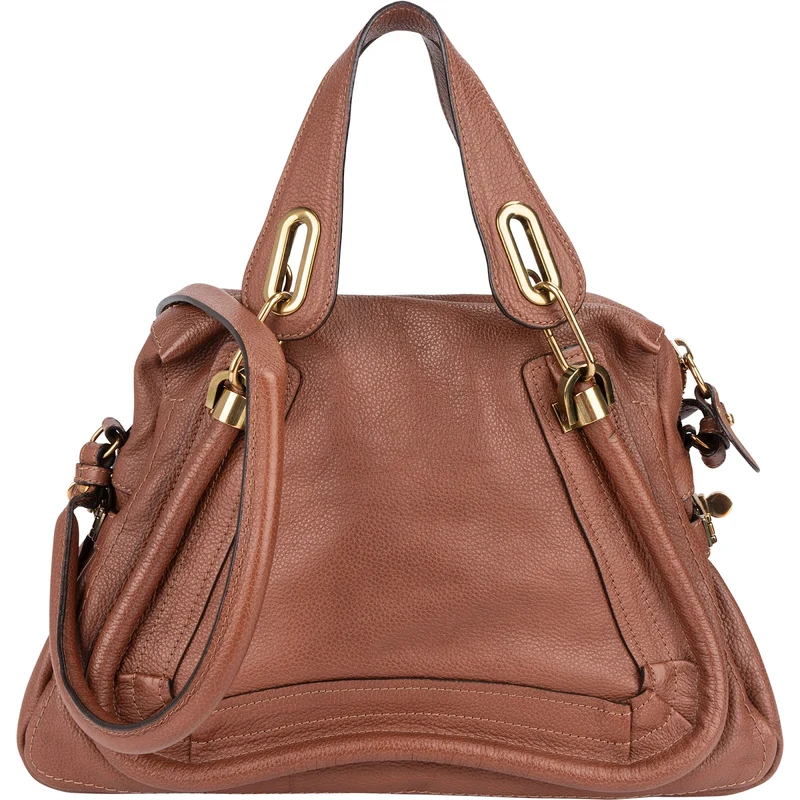 Chloé Grained Leather Paraty Shoulder Handbag
