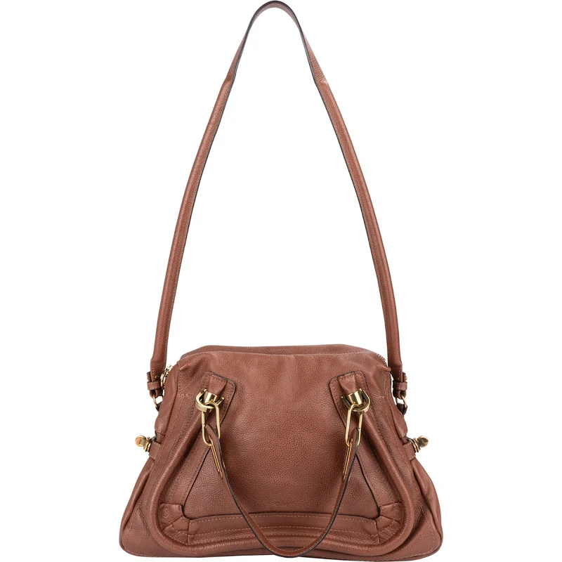 Chloé Grained Leather Paraty Shoulder Handbag