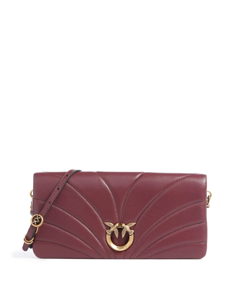 Pinko Click Horizontal Classic Umhängetasche ribes intenso/antique gold